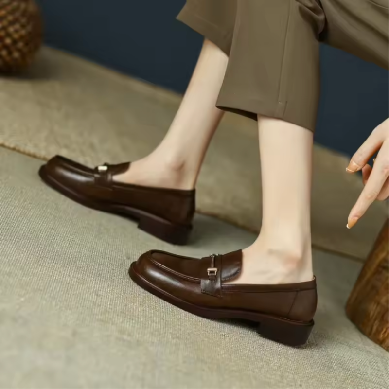 Mary Jane™ | Läderloafers med spänne