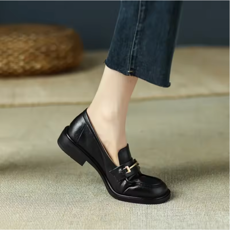 Mary Jane™ | Läderloafers med spänne