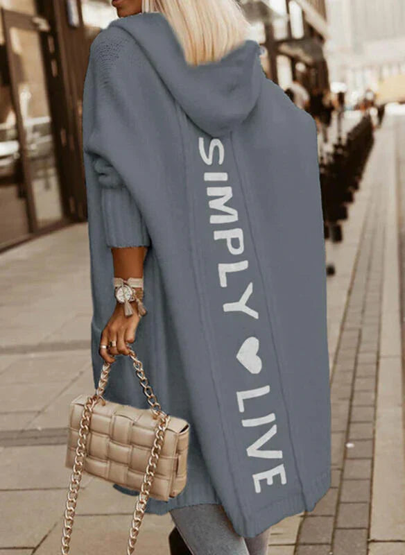 AlvaStockholm™ | Lång stickad cardigan för kvinnor