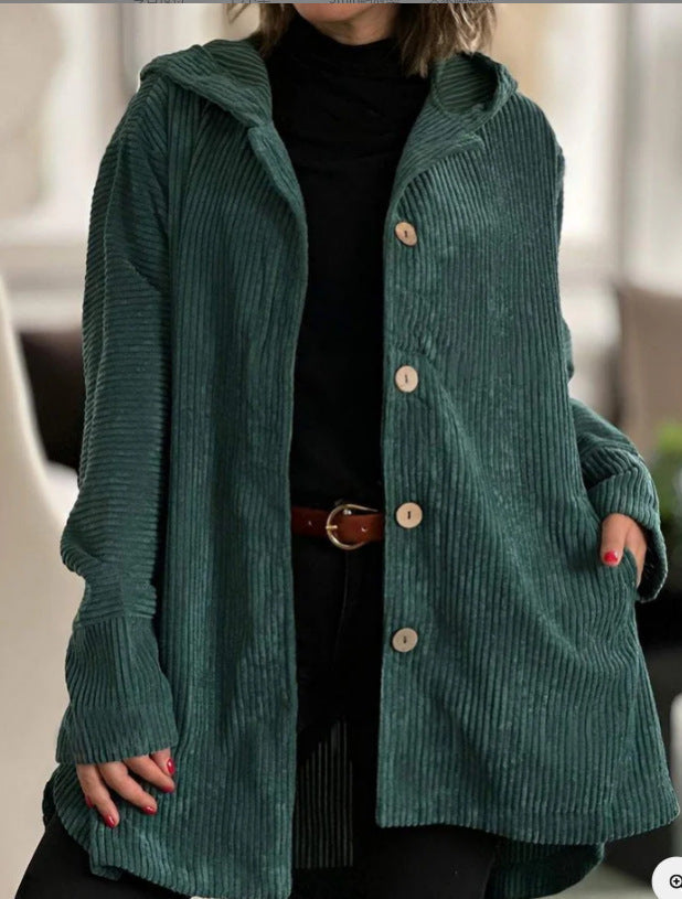 AlvaStockholm™ | Corduroy jacka med huva