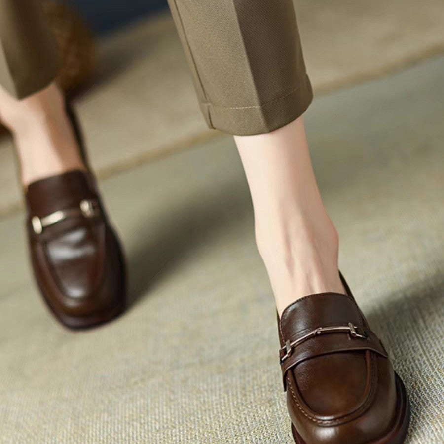 Mary Jane™ | Läderloafers med spänne