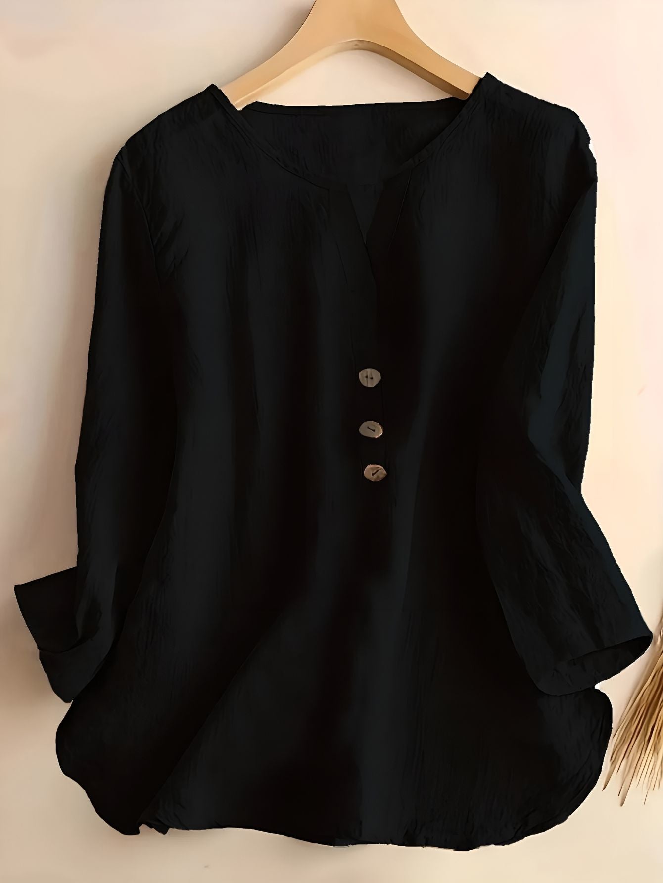 Minda™ | Blus i Bomull och Linne