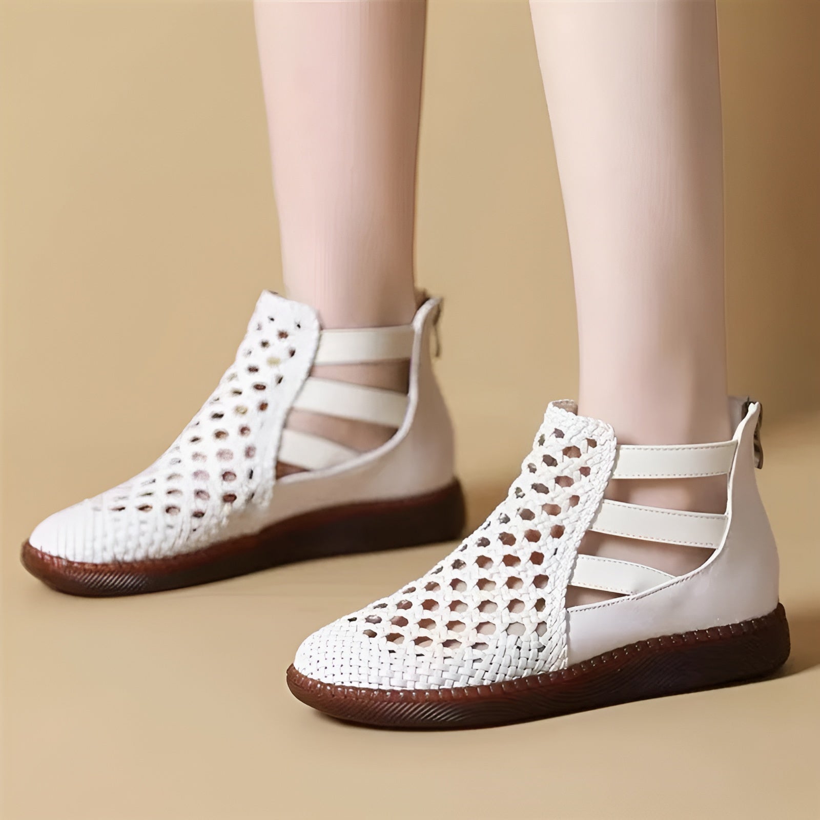Cornelia™ | Sandalstövlar i Läder