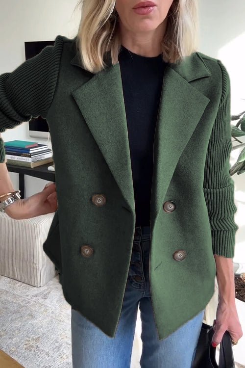AlvaStockholm™ | Elegant Stickad Ärmlös Blazer