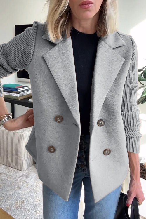 AlvaStockholm™ | Elegant Stickad Ärmlös Blazer