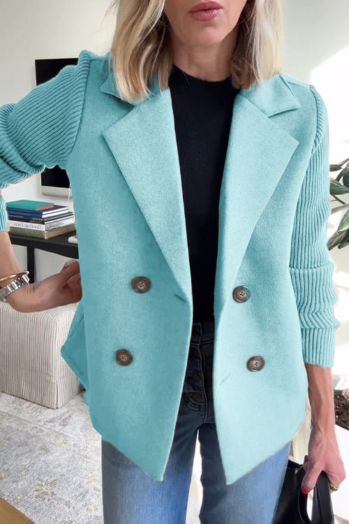 AlvaStockholm™ | Elegant Stickad Ärmlös Blazer