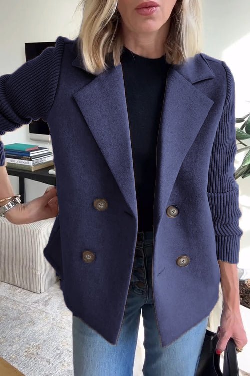 AlvaStockholm™ | Elegant Stickad Ärmlös Blazer