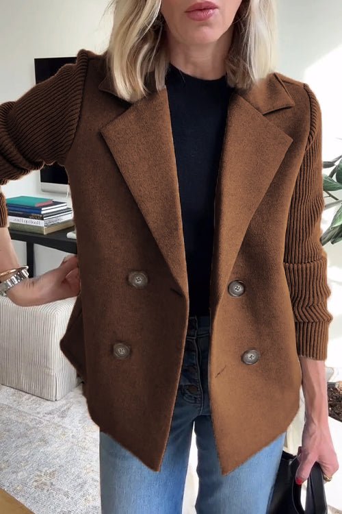 AlvaStockholm™ | Elegant Stickad Ärmlös Blazer