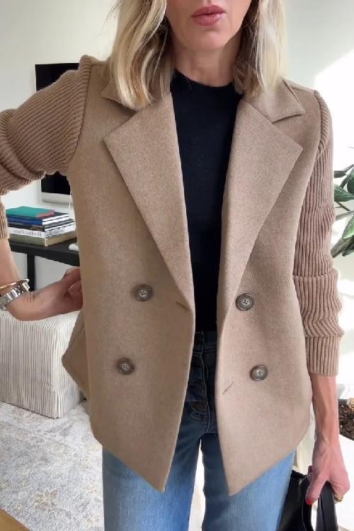 AlvaStockholm™ | Elegant Stickad Ärmlös Blazer