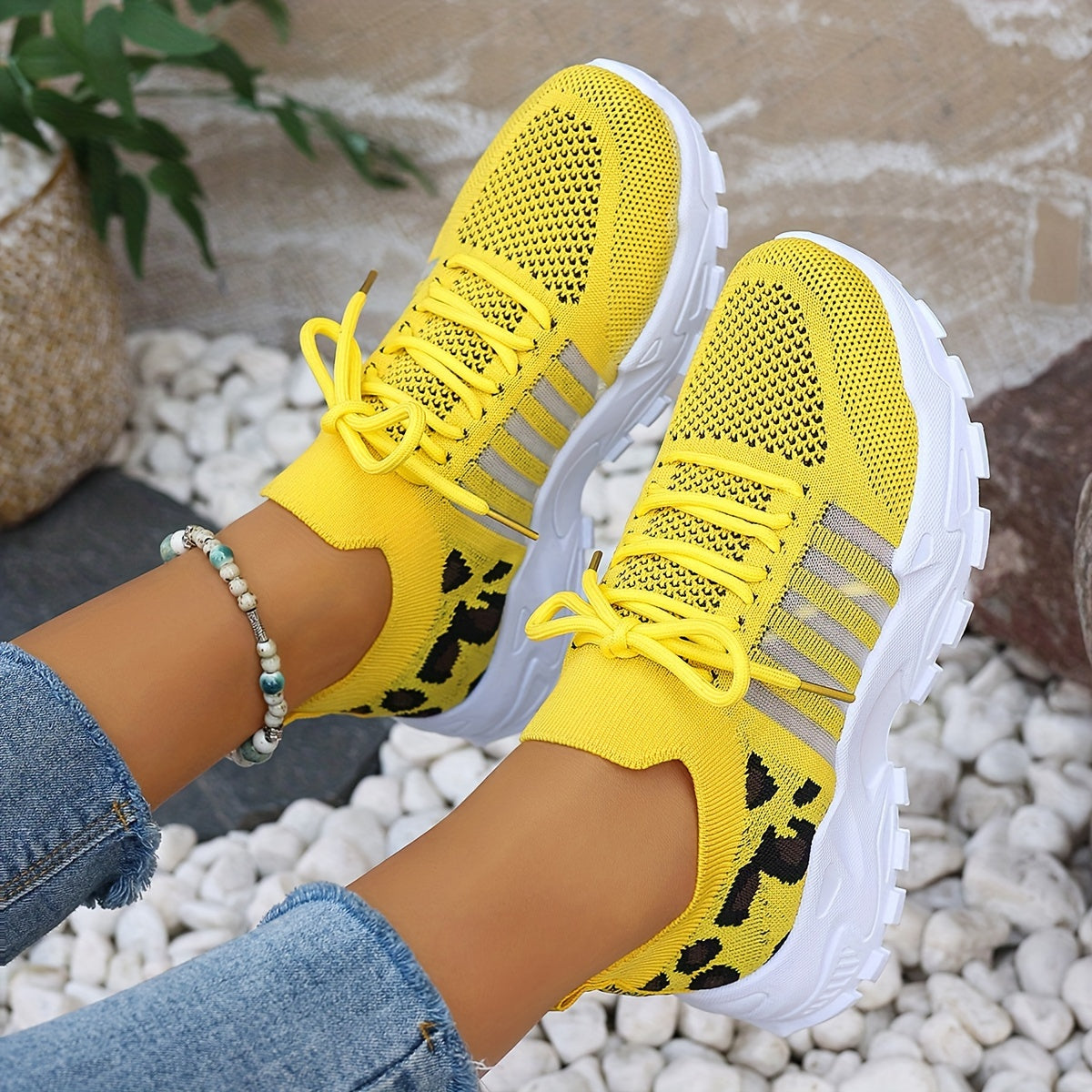 AlvaStockholm™ | Orthopediska bekväma sneakers med panterprint