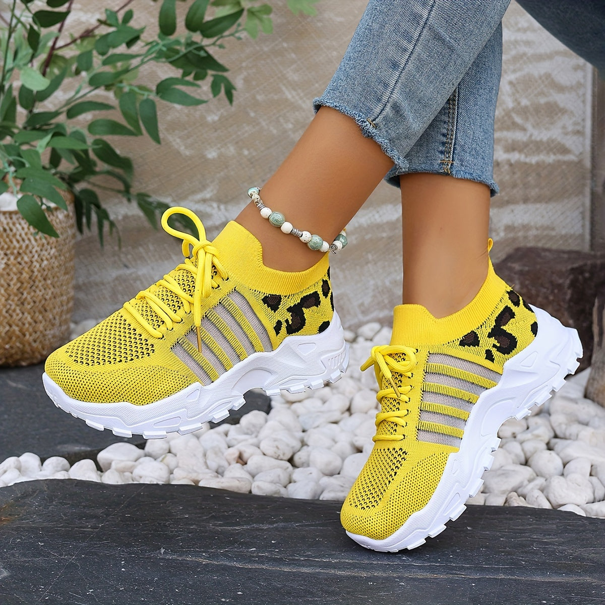 AlvaStockholm™ | Orthopediska bekväma sneakers med panterprint