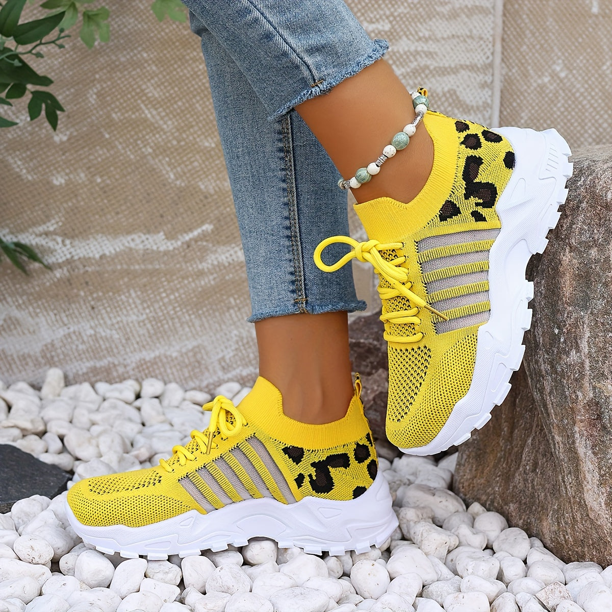 AlvaStockholm™ | Orthopediska bekväma sneakers med panterprint