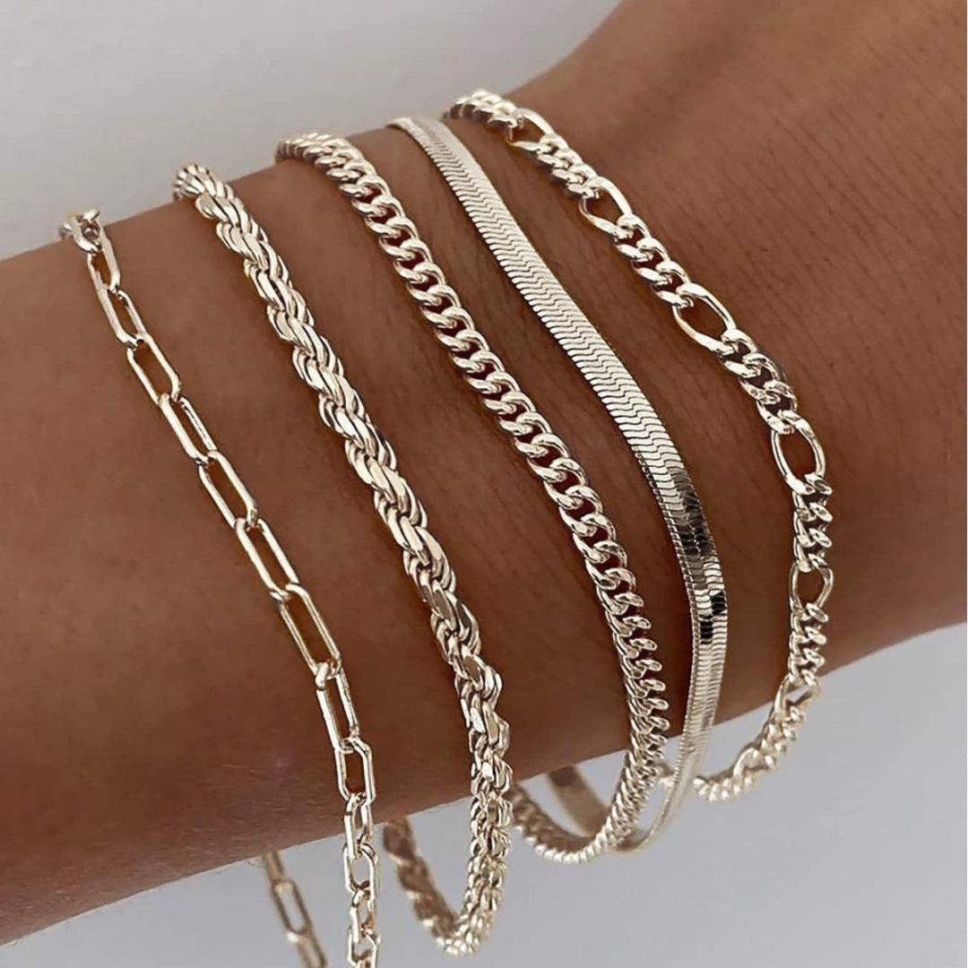 AlvaStockholm™ | Armbandsset i 16k guld