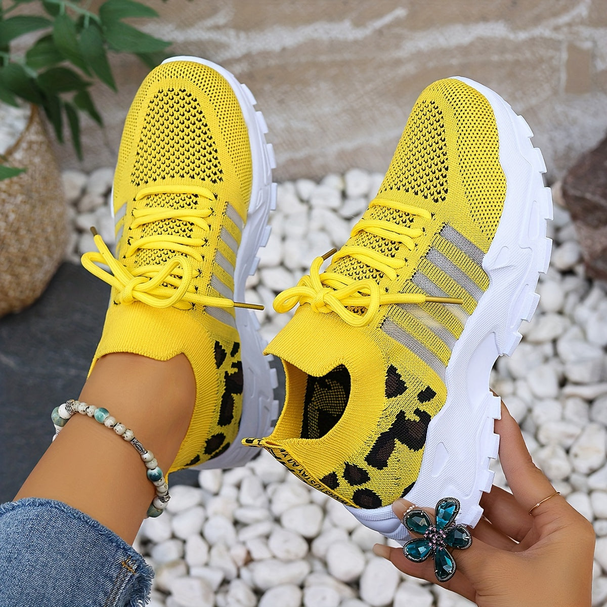 AlvaStockholm™ | Orthopediska bekväma sneakers med panterprint