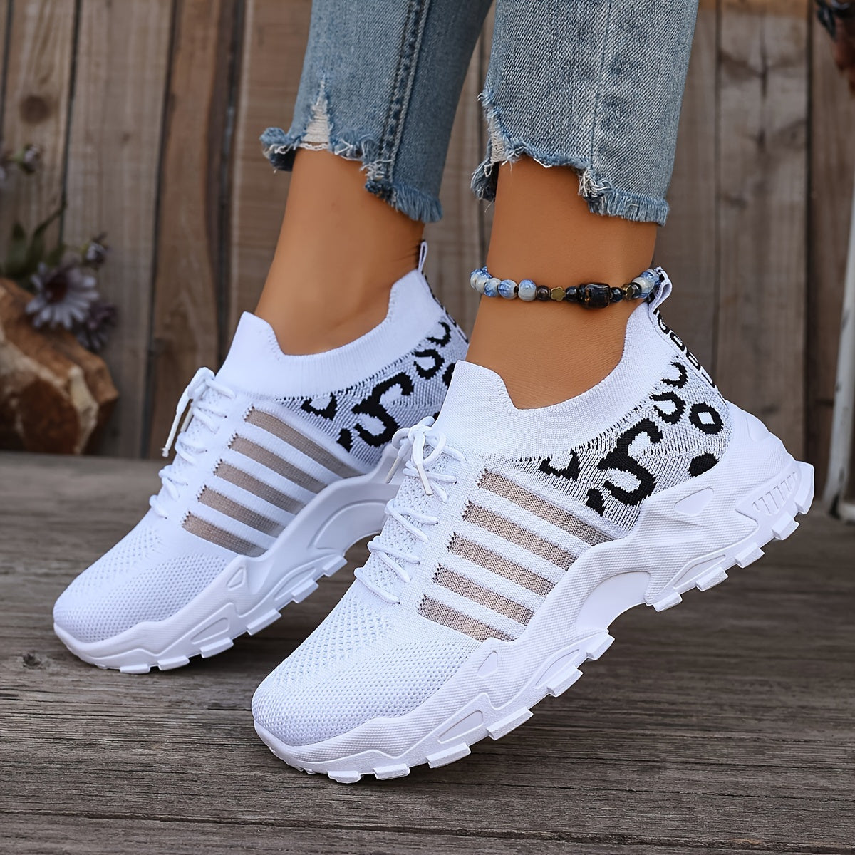 AlvaStockholm™ | Orthopediska bekväma sneakers med panterprint