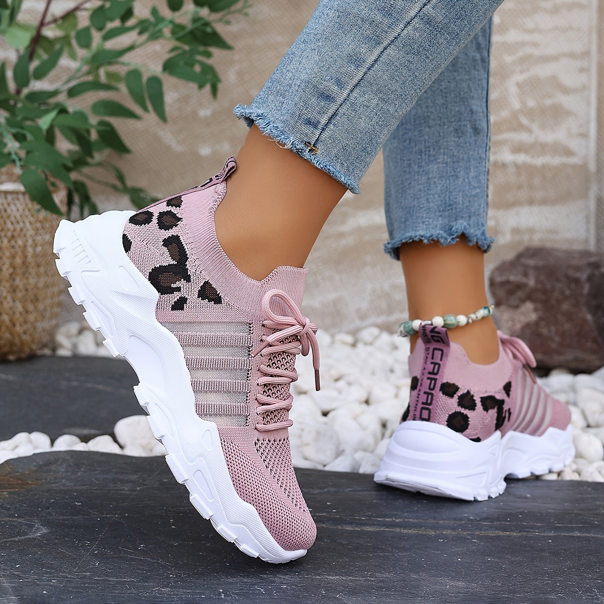 AlvaStockholm™ | Orthopediska bekväma sneakers med panterprint