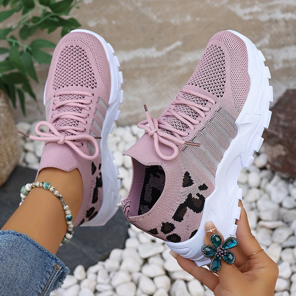 AlvaStockholm™ | Orthopediska bekväma sneakers med panterprint