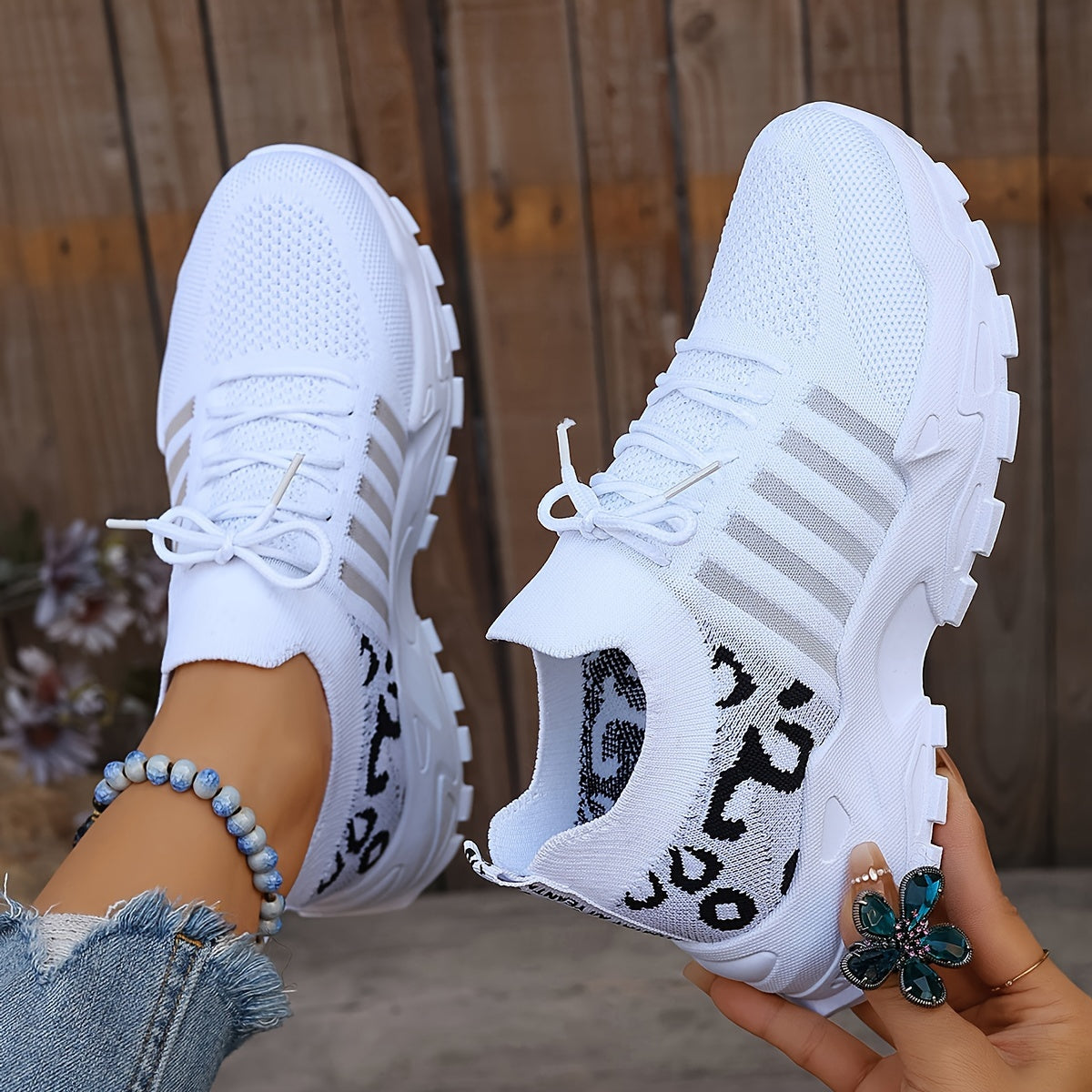 AlvaStockholm™ | Orthopediska bekväma sneakers med panterprint