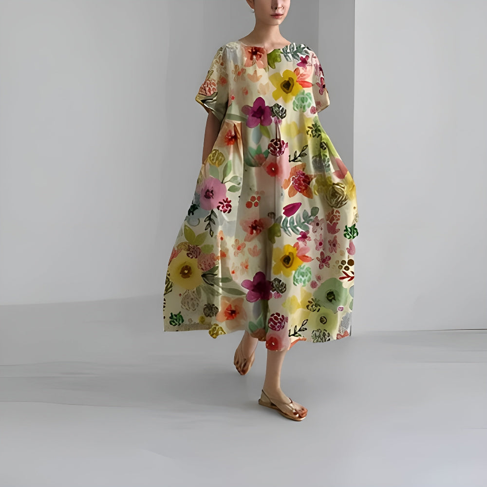 Amaya™ | Bohemisk Blommig Klänning
