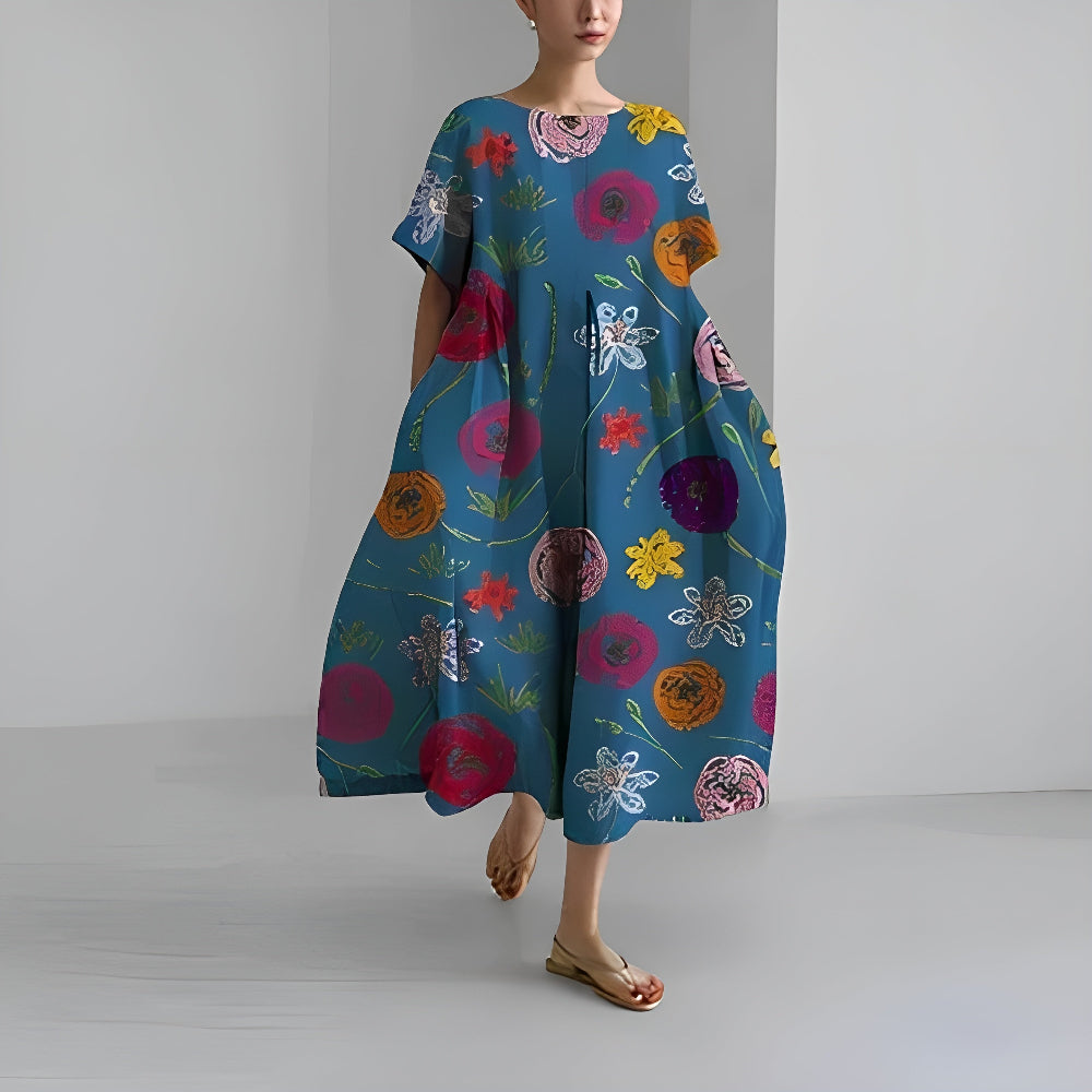 Amaya™ | Bohemisk Blommig Klänning