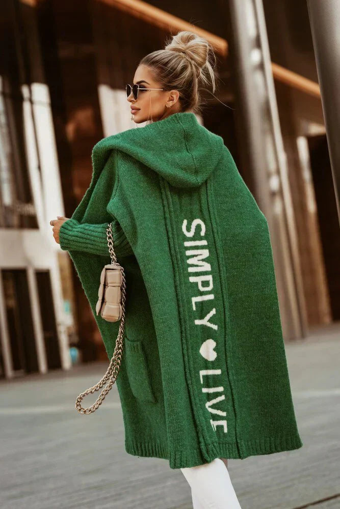 AlvaStockholm™ | Lång stickad cardigan för kvinnor