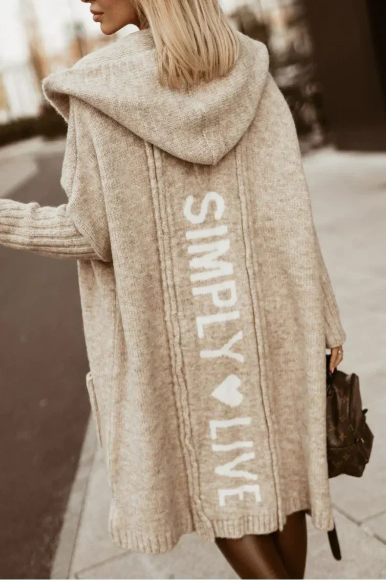 AlvaStockholm™ | Lång stickad cardigan för kvinnor