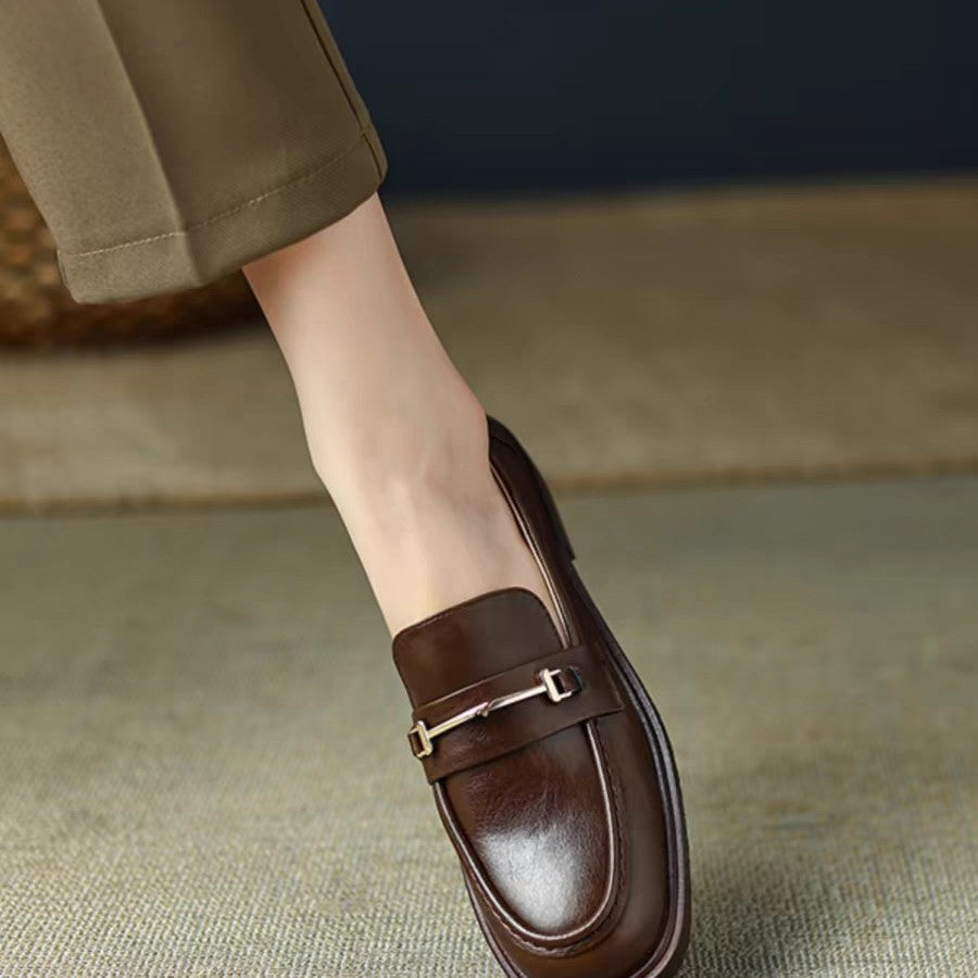 Mary Jane™ | Läderloafers med spänne