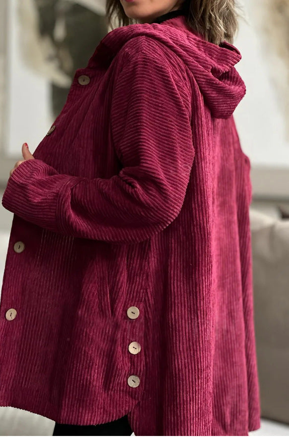 AlvaStockholm™ | Corduroy jacka med huva