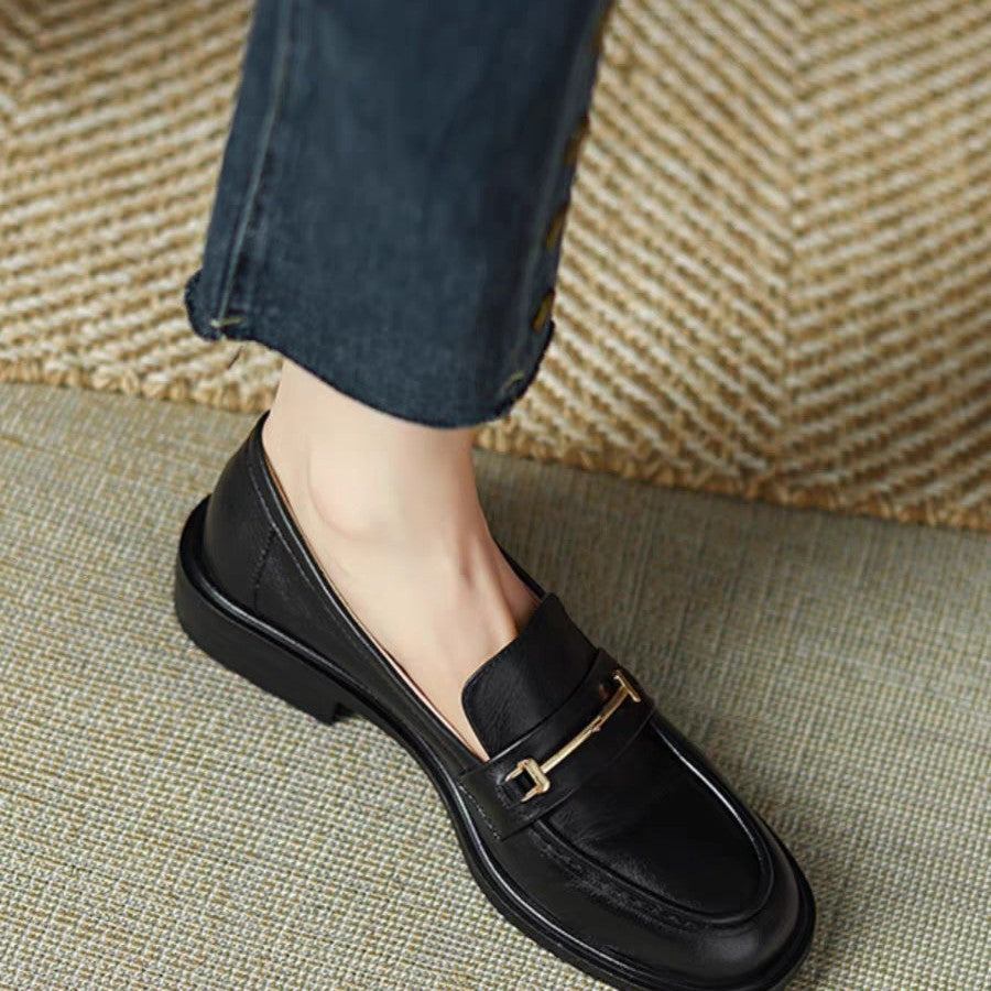 Mary Jane™ | Läderloafers med spänne