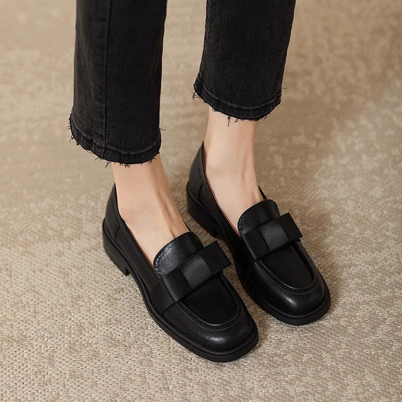 Mary Jane™ | Läderloafers med rosett