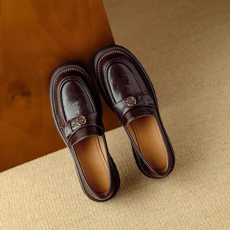 Mary Jane™ | Läderloafers med extra tjock sula