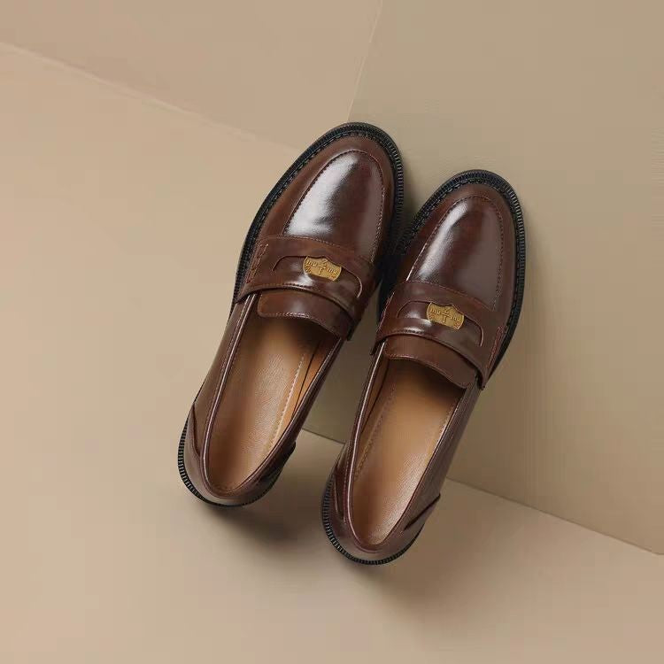 Mary Jane™ | Läderloafers med guldmynt