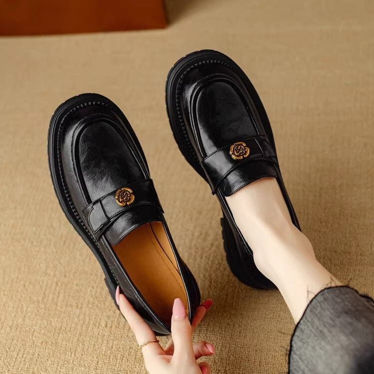 Mary Jane™ | Läderloafers med extra tjock sula