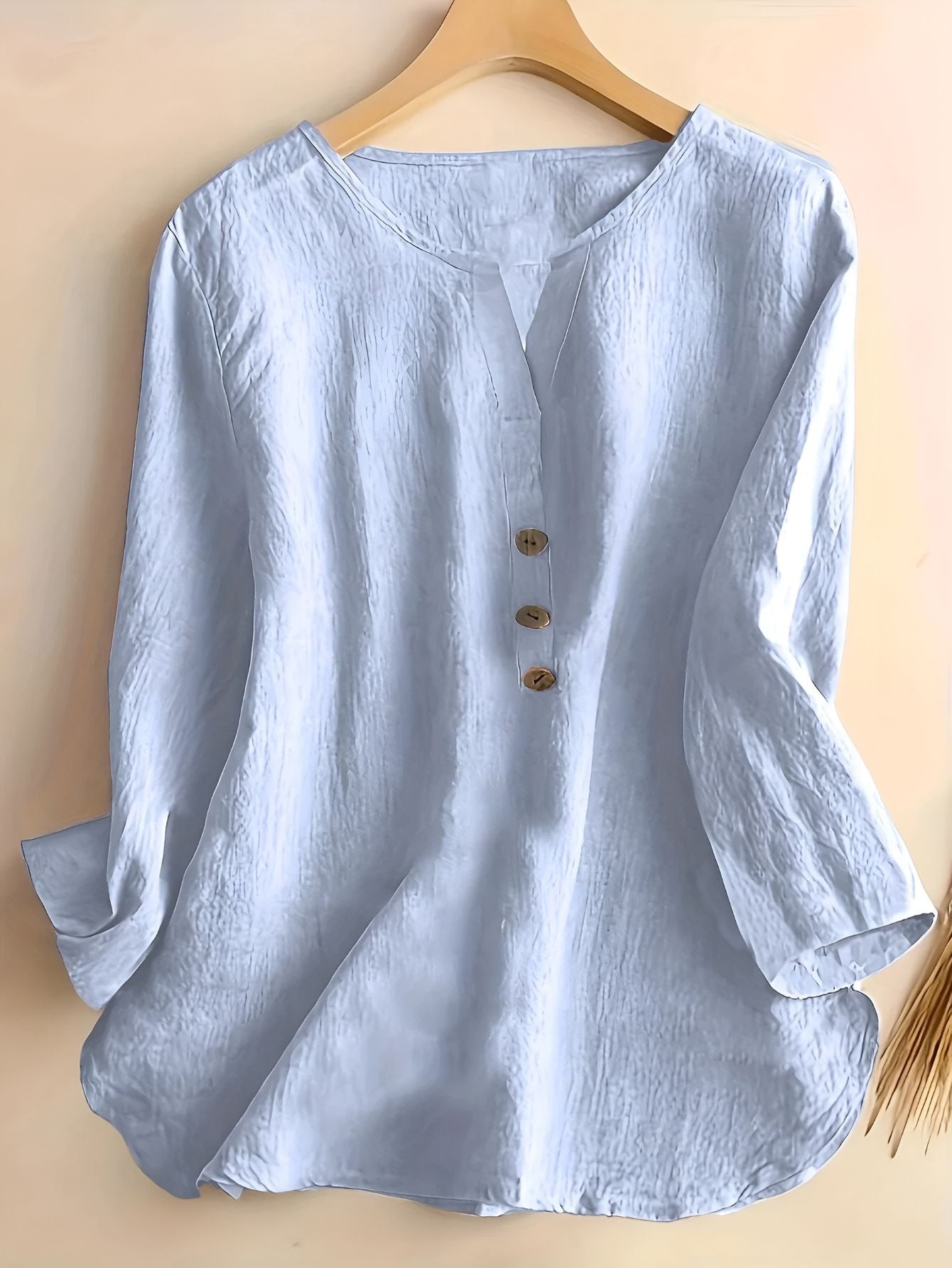 Minda™ | Blus i Bomull och Linne
