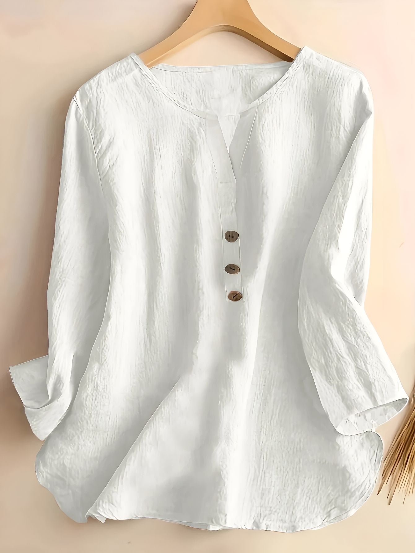 Minda™ | Blus i Bomull och Linne