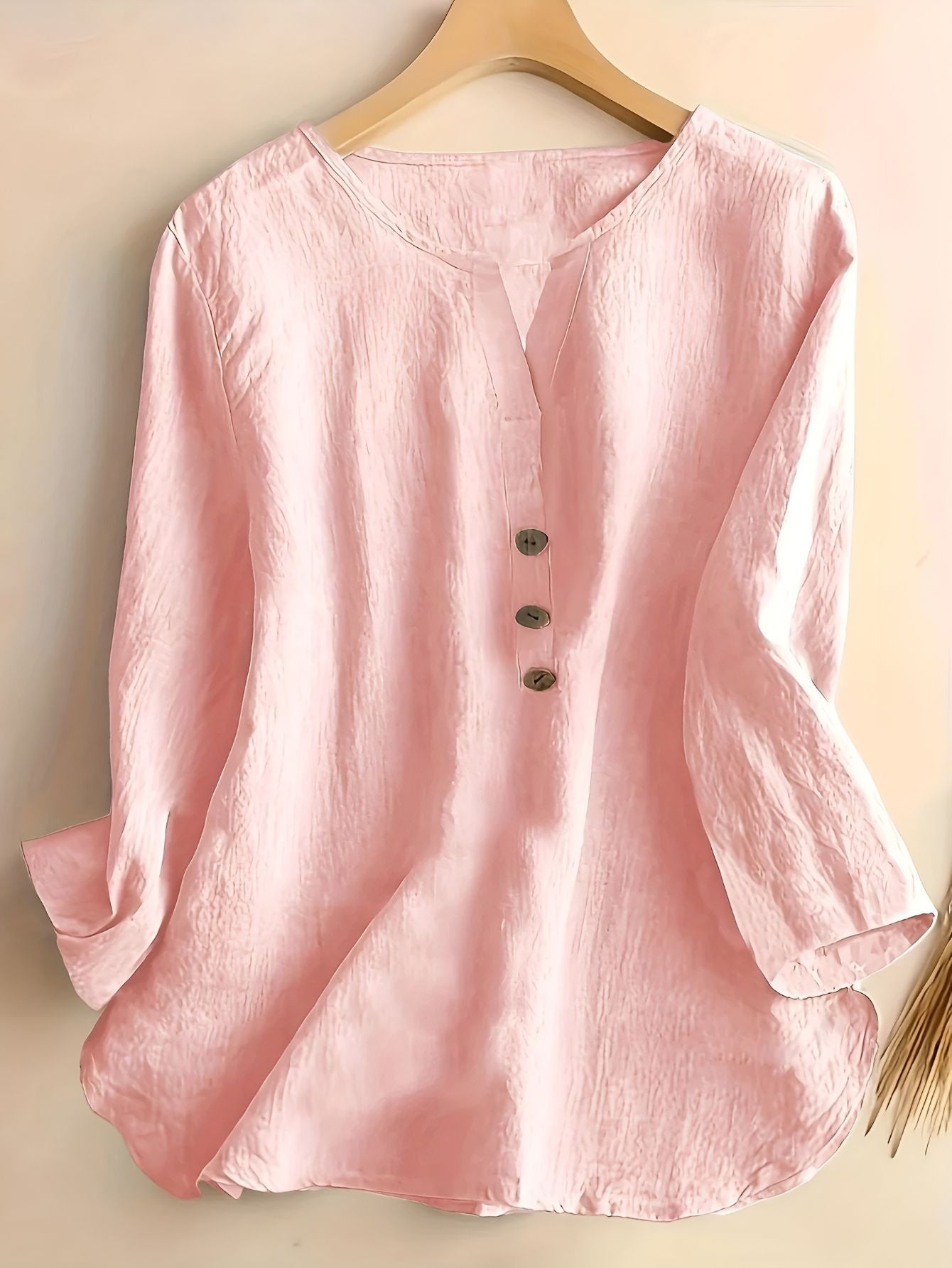 Minda™ | Blus i Bomull och Linne