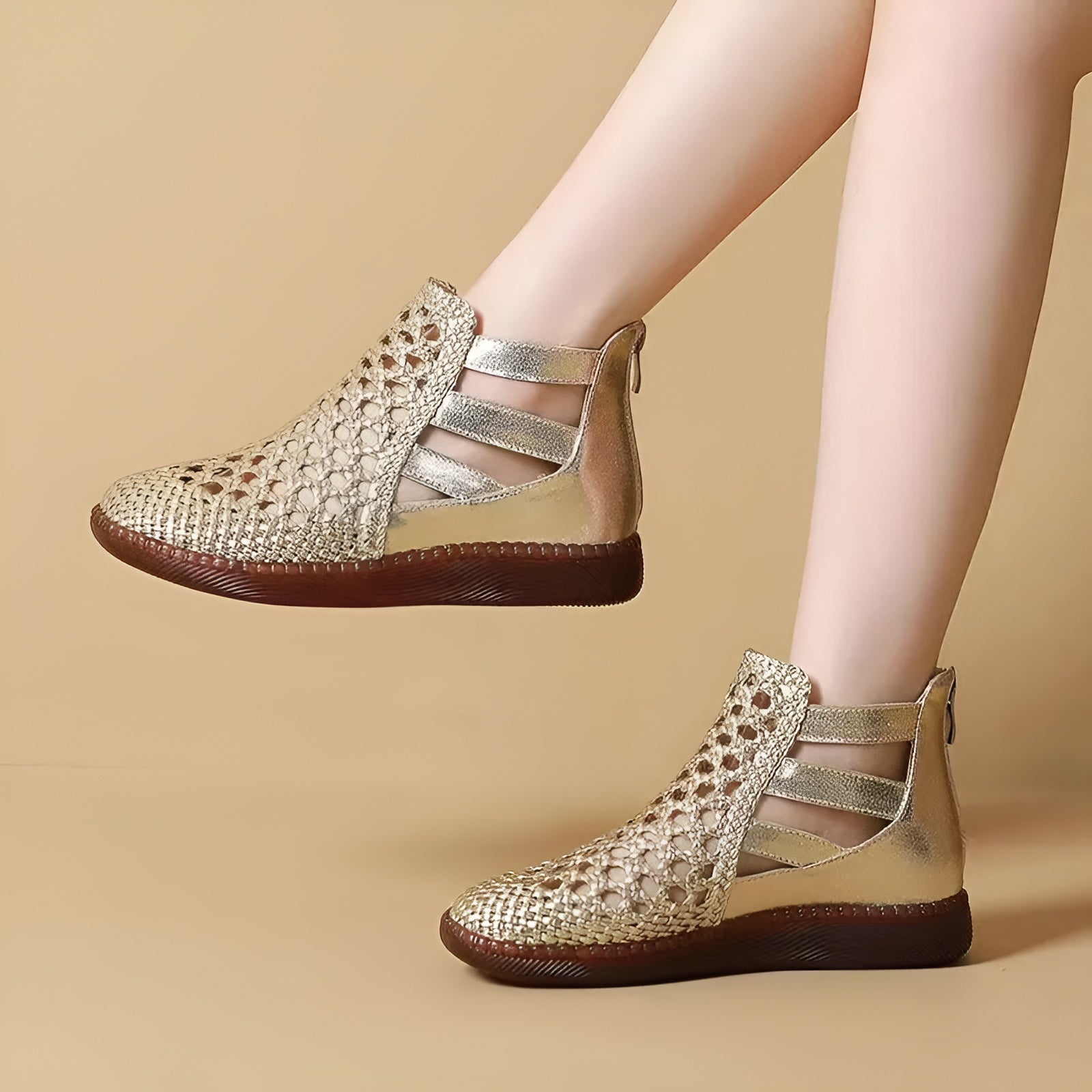 Cornelia™ | Sandalstövlar i Läder