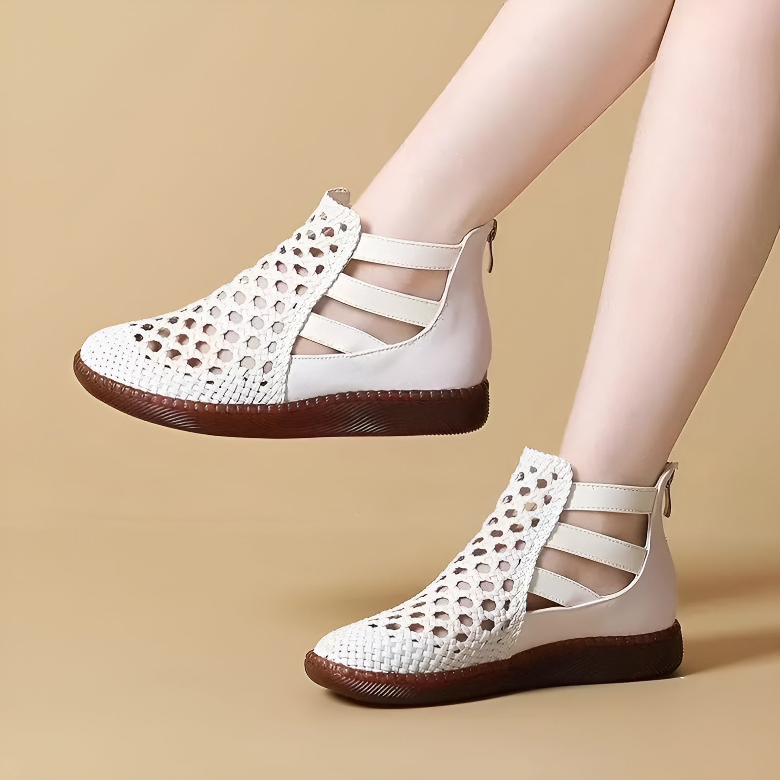 Cornelia™ | Sandalstövlar i Läder