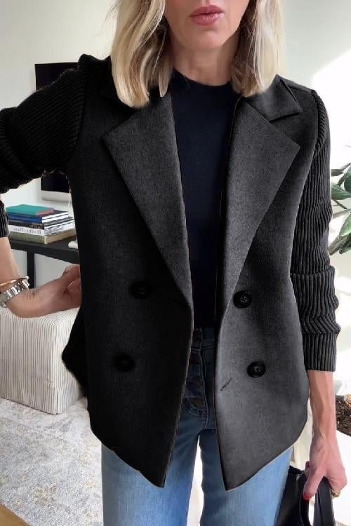AlvaStockholm™ | Elegant Stickad Ärmlös Blazer