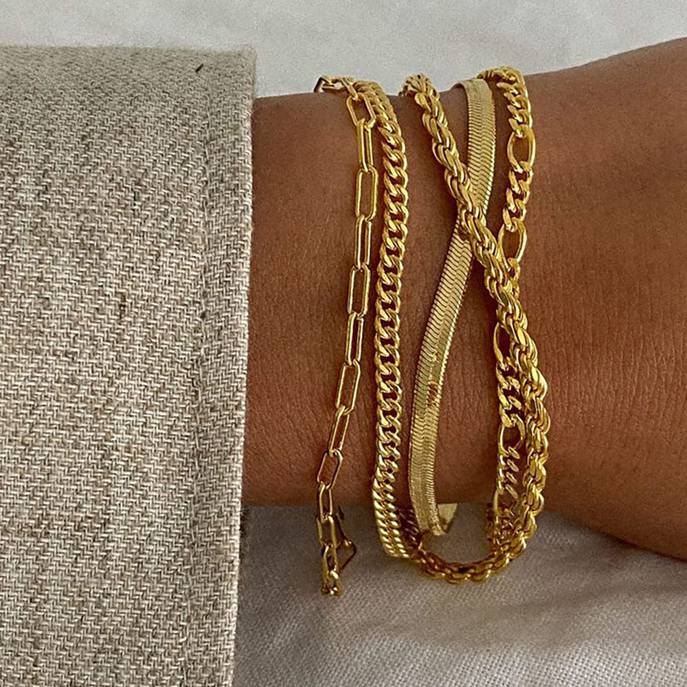 AlvaStockholm™ | Armbandsset i 16k guld