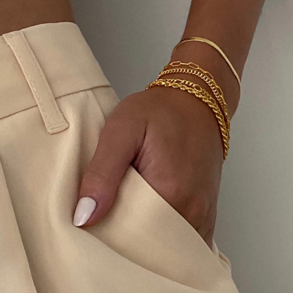 AlvaStockholm™ | Armbandsset i 16k guld
