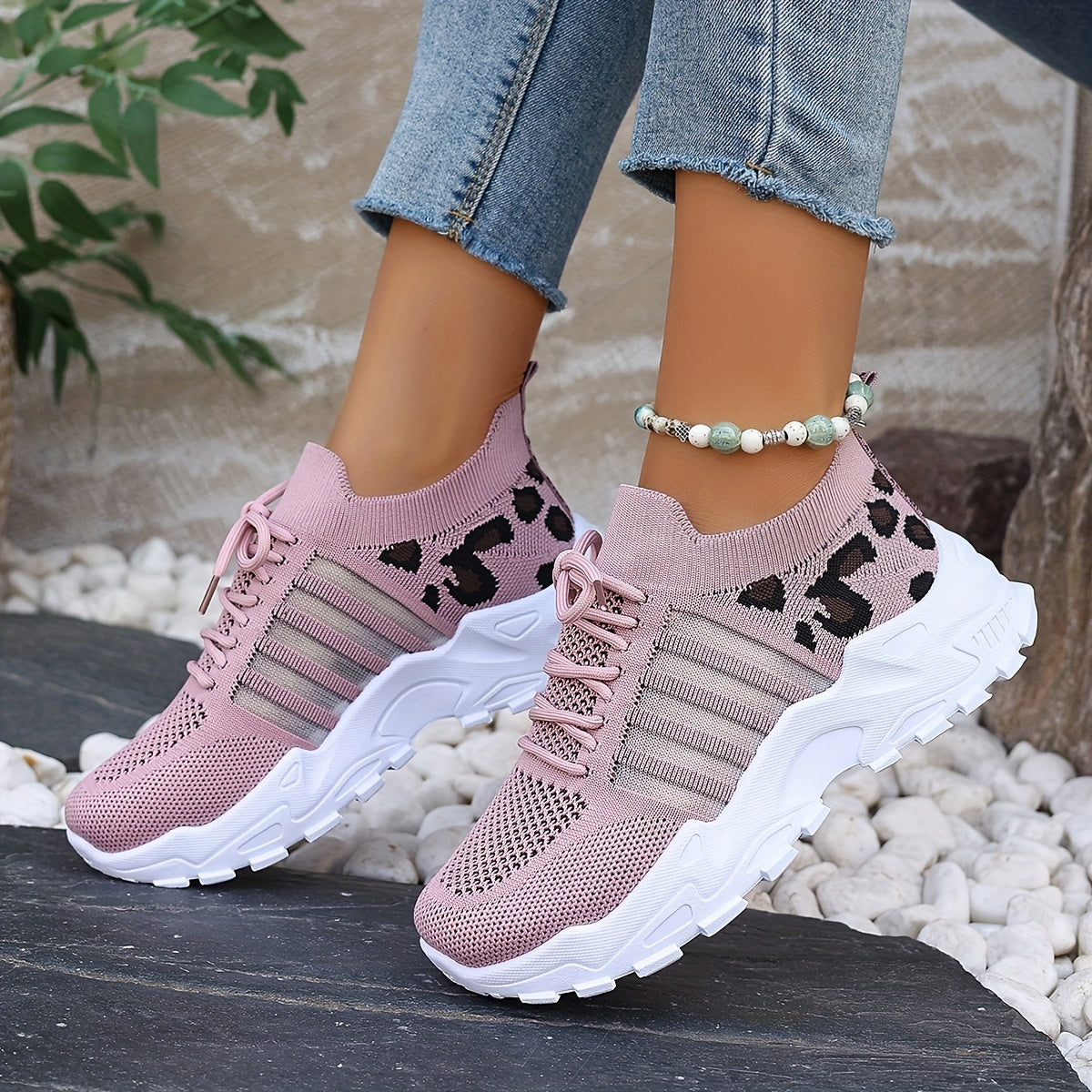 AlvaStockholm™ | Orthopediska bekväma sneakers med panterprint