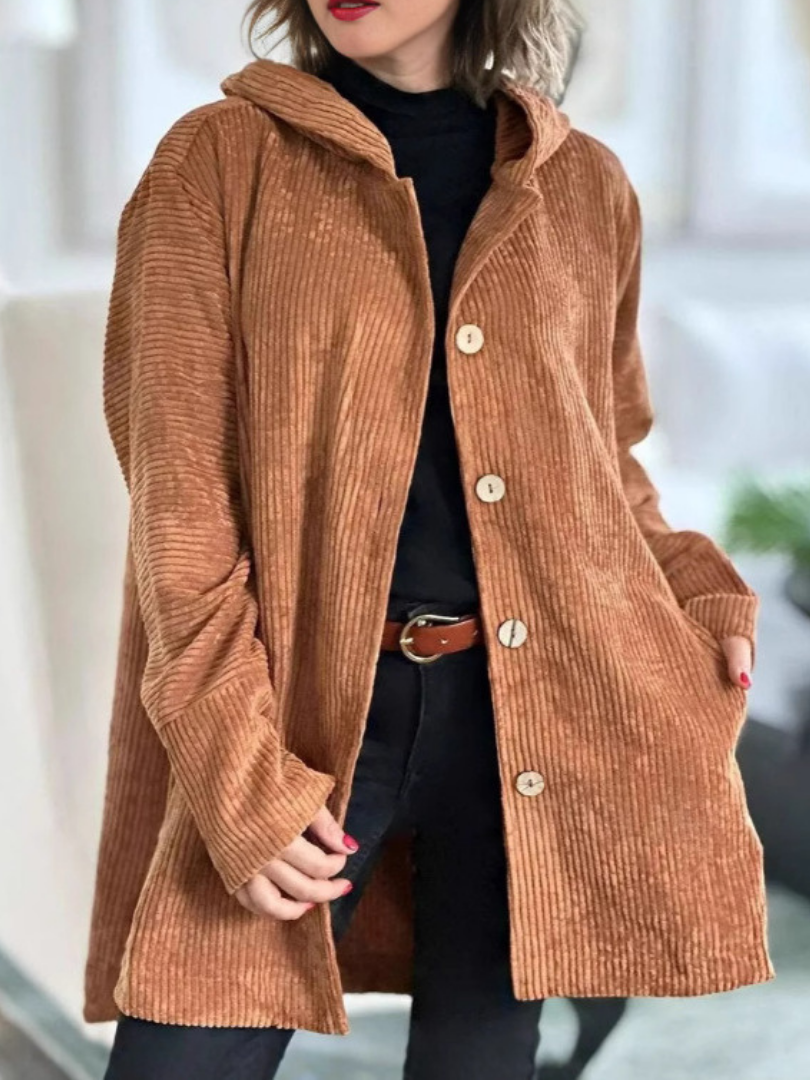 AlvaStockholm™ | Corduroy jacka med huva