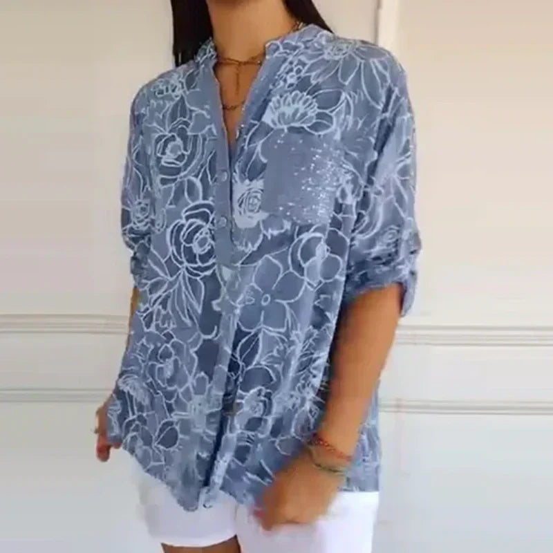 AlvaStockholm™ | Blommönstrad Blus