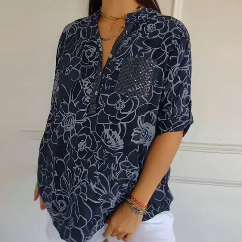 AlvaStockholm™ | Blommönstrad Blus